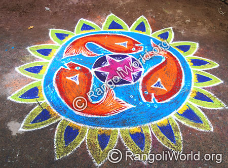 Fish Rangoli